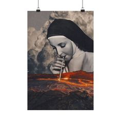 Add a touch of dark humor and surrealism to your space with this captivating art print. Featuring a nun drinking from a volcanic landscape, this unique collage blends spirituality with the unexpected, making it a conversation starter in any room. Perfect for those who appreciate edgy, thought-provoking artwork, this poster combines vintage aesthetics with a modern twist. Ideal for eclectic decor lovers or anyone looking to add a distinctive piece to their home or office. ⛪ Surreal Imagery: A nun sipping from a volcanic eruption, creating a striking and thought-provoking visual narrative. 🎨 Quirky Collage Style: Vintage-inspired design with a modern, surreal twist, perfect for eclectic and artistic spaces. 🖼️ Unique Decor: Ideal for those who love bold, unconventional artwork that sparks Collage Surreal, Images Pop Art, Surreal Collage Art, Collage Vintage, Shirts Ideas