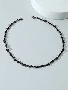 Color: Black Gender: Men Material: Zinc Alloy Quantity: 1 piece Type: Chain Necklaces IN Length 23.6 This data was obtained from manually measuring the product, it may be off by 1-2 CM. Mens Beaded Necklaces, Embellished Fashion, Stylish Necklace, Chain Necklaces, Simple Necklace, Beaded Necklaces, Chains Necklace, Zinc Alloy, Men's Clothing