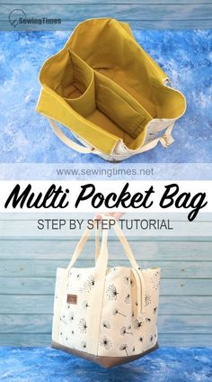 the multi pocket bag sewing pattern is easy to sew