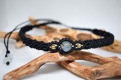 Black macrame Agate choker, Macrame jewelry, Unique gift for Her, Boho hippie choker, Bohemian style, Agate necklace, Black choker Agate - a stone of prosperity and new beginnings Agate - a crystal for success, strength and courage DESCRIPTION This choker is made of black high quality waxed thread, which makes it durable, water and sunlight resistant and less likely to deform while handling with it. It is decorated with Agate stone and brass beads. The choker is made in micro macrame technique. Bohemian Choker With Sliding Knot As Gift, Bohemian Macrame Choker As Gift, Bohemian Macrame Choker Gift, Bohemian Agate Jewelry With Adjustable Cord, Adjustable Macrame Spiritual Choker, Hippie Choker With Adjustable Cord As Gift, Hippie Choker With Adjustable Cord For Gift, Black Bohemian Choker With Adjustable Cord, Hippie Style Choker With Adjustable Cord As Gift