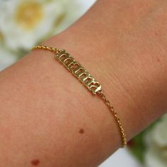 Dainty Mama Gold and White Gold Plated Bracelet, Mother's Day Gift, Present for Mom, Birthday Gift for Mom, Christmas Gift for Mom, Dainty Bracelet Gifts, Bracelets for Her, Mommy Bracelet, Mother Bracelet, Mama Bracelet Gifts ABOUT THE PRODUCT Let your mom know how special she is with this delicate and beautiful Mama bracelet. Perfect for a thoughtful Mother's Day or Birthday gift, our Mama Bracelet is sure to bring a smile to her face. Choose from either Gold or White Gold Plated metal for a g Custom Name Heart Bracelet For Mother's Day, Personalized Adjustable Chain Bracelet For Mother's Day, Dainty Name Bracelet For Mother's Day Gift, Gold Adjustable Name Bracelet For Mother's Day, Adjustable Gold Name Bracelet For Mother's Day, Custom Name Heart Bracelet For Mother's Day Gift, Dainty Hypoallergenic Name Bracelet For Mother's Day, Adjustable Name Chain Bracelet For Mother's Day, Custom Name Adjustable Heart Bracelet For Mother's Day