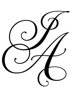 the letter h is made up of swirly black ink and has an elegant design