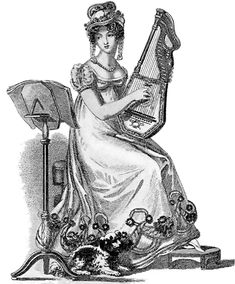 Regency Romance, Playing Piano, Empire Style, Historical Romance, Fashion Plates