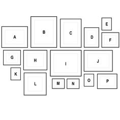 the letters and numbers are arranged in squares