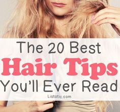 http://www.listotic.com/20-of-the-best-hair-tips-youll-ever-read/ Diy Kosmetik, Alternative Style, Makati, Hair Care Tips, Great Hair, Hair Stuff, Hair Health, Hair Dos, Best Hair