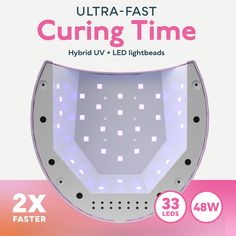 Experience professional-quality nail care with the SUN2C UV LED Nail Lamp. Designed for convenience and efficiency, this 48 watt lamp features 33 high-power LED beads to deliver quick, even curing for flawless results every time. Say goodbye to long drying times and hello to perfectly cured nails in half the time of other UV lamps.