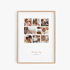 a family photo collage with the words, you are loved