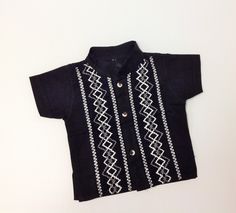 Beautiful Mexican Boys Shirt Different sizes and colors Traditional Black Tops With Buttons, Mexican Button Up Shirt, Mexican Flower Shirt, Traditional Mexican Shirt, Traditional Mexican Shirts, Mexican Shirt For Toddler, Mexican Boys, Handmade Shirts, Boys Tops