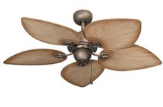 a ceiling fan with four leaves on it