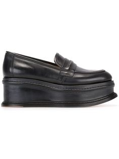 Maison Margiela 플랫폼 로퍼 Black Platform Shoes, Black Leather Loafers, Slip On Loafers, Platform Loafers, Black Platform, Shoes Loafers, Platform Shoes, Leather Loafers, On Shoes