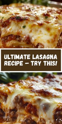 Recreate the restaurant magic with this lasagna recipe featuring a perfectly seasoned meat sauce. This dish captures the essence of a classic Italian favorite and is ideal for anyone who loves traditional lasagna flavors. The Best Homemade Lasagna, Meat Sauce Lasagna Recipe, Authentic Italian Recipes Lasagna, Authentic Lasagna Recipe Italy Ricotta, Best Classic Lasagna Recipe, Best Meat Sauce For Lasagna, Best Lasagna Sauce, Red Sauce For Lasagna, Best Damn Lasagna On Earth