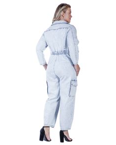 Get ready for going out with the girls or date night with this fun and flirty plus size jumpsuit Light Wash Overall Jumpsuits And Rompers With Pockets, Light Wash Overall Jumpsuit With Pockets, Chic Medium Wash Jumpsuits And Rompers With Pockets, Chic Medium Wash Denim Jumpsuit With Pockets, Chic Denim Blue Jumpsuits And Rompers With Pockets, High Waist Jumpsuits And Rompers For Work With Pockets, Fitted Denim Jumpsuit Overalls With Pockets, Fitted Denim Jumpsuit With Pockets, High-waist Jumpsuits And Rompers For Work With Pockets