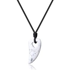 PRICES MAY VARY. Wolf Tooth Pendant: 2*0.9*0.4"(5.2*2.3*0.9cm) Howlite Stone Adjustable handmade sturdy nylon cord, the biggest circumference of the string is 29"(74cm) Free elegant gift box, makes a Perfect Jewelry Gift for many occasions due to its Versatile Design; Unisex design for both womens and mens With a wolf tooth made of pendants, hanging in the chest, not only can be safe, auspicious amulet, at the same time, can be used as an ornament, primitive nature, bold and bold, to the wearer Wolf Tooth Necklace, Wolf Tooth, Lion Bracelet, Blue Stone Pendant, Tooth Pendant, Wolf Teeth, Om Pendant, Fox Pendant, Wolf Necklace