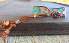 Unique Adjustable Rose Gold Bracelet, Adjustable Unique Rose Gold Bracelets, Adjustable Unique Rose Gold Bracelet, Unique Adjustable Wrap Bracelet For Beach, Bohemian Hand Wrapped Rose Gold Bracelets, Adjustable Rose Gold Bracelets For Beach, Rose Gold Bohemian Bracelet As Gift, Bohemian Rose Gold Beaded Bracelets Gift, Turquoise Hand Wrapped Friendship Bracelets As Gift