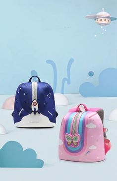 Creative Cartoon Kids Backpack - Momorii Back To School Cartoon Print Bags, Playful Pink Backpack With Zipper Closure, School Bags With Cartoon Print For Back To School, Cartoon Print School Backpack, Cute Cartoon Print Backpack For Travel, Cute Cartoon Print Travel Backpack, Cute Travel Backpack With Cartoon Print, Cartoon Print Travel Bag For Back To School, Multicolor Cartoon Bag For Back To School