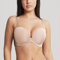 Cleo Faith Molded Strapless 10660 Latte Bordelle Lingerie, Bridal Bustier, Panache Bras, Austin Shopping, Bra Fitting Guide, Cup Sizes, Corset Lingerie, Bra Types, Plus Size Bra