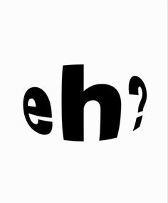 the word eh2 in black and white with an e - letter on it's side