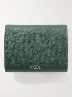 Shop SMYTHSON Panama Cross-Grain Leather Playing Card Case, Explore the latest in-season SMYTHSON collection today on MR PORTER Elegant Green Formal Card Holder, Green Wallet With Card Slots For Formal Occasions, Formal Green Wallet With Card Slots, Playing Card Case, Playing Card, Mr Porter, Card Case, Panama, Porter