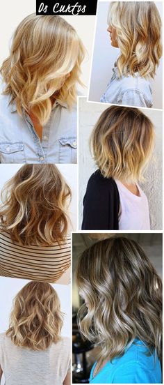 Welp- just found myself in Pinterest - weird. If you want a sweet ombré call Shandy at Halo Salon. Festive Hairstyles, Popular Haircuts, Bob Haircut, Hairstyles Medium, Love Hair, Long Curly, Medium Long