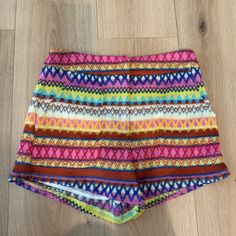 Size Small Contemporary Cottage Printed Shorts. Brand New Without Tags, Never Worn! Fun Vacation Bottoms With Built-in Shorts, Multicolor Beachwear Shorts For Summer Outings, Multicolor Shorts For Summer Outings, Fun Multicolor Shorts For Beach, Fun Multicolor Beach Shorts, Patterned Summer Vacation Bottoms, Patterned Summer Bottoms For Vacation, Patterned Bottoms For Summer Vacation, Bohemian Multicolor Spring Shorts