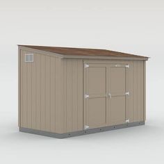 The Tahoe Series from Tuff Shed makes it easy for customers to get legendary Tuff Shed quality in a complete, installed building with full roof and floor systems included. This model includes the double door upgrade with a pair of 3 ft. W x 6 ft. H patented Tuff Shed steel-reinforced door placed on the building's side wall, plus two 16 in. x 8 in. wall vents. At 72 sq. ft., this lean-to is a perfect storage solution along the side of your home or fence line. Other Tahoe Series designs in differe Reinforced Door, Tuff Shed, House Storage, Wall Vents, Lean To Shed, Lean To, Storage Building, Sheds For Sale, Door Upgrade