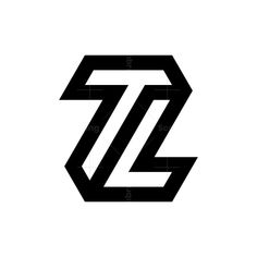 the letter z is made up of black and white letters, which appear to be overlapping