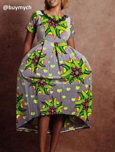 This beautiful Gown is made from pure African print. The gown is lined and fitted with zipper. good for work and any classy events  * 100% Cotton, no stretch * Handmade  * Length: 40"  SIZING https://buymych.com/sizing Kindly review size chart before making a purchase. Size chart is available. We recommend going up a size if you are in between sizes.  FABRIC CARE Note that our African Prints do not stretch.  DO NOT BLEACH. Machine wash SEPARATELY.  Warn iron on the wrong Side. Fitted Short Sleeve Patterned Maxi Dress, Fitted Patterned Maxi Dress With Short Sleeves, Fitted Patterned Printed Maxi Dress, Fitted Patterned Maxi Dress, Fitted V-neck Dress With Bold Print, Harrisburg Pa, African Prints, African Style, Beautiful Gowns