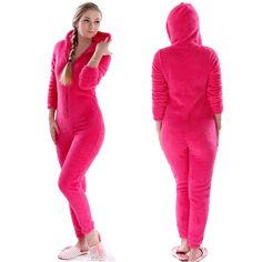 Let us make our coming winter nights more interesting with the purchase of these vibrant colored plus sized jumpsuits. The super comfy material of polyester and solid design on it has enhanced its style statement. This full-length hooded sleepwear will add a wonderful sense of comfort on such chilly nights. Warm Pajamas, Onesie Pajamas, Night Dress For Women, Plus Sized, Winter Nights, Women Sleeve, Style Statement, Pajamas Women, Printed Blouse