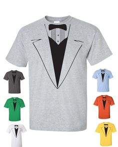 Tuxedo Tux Wedding Funny Gift Groom College Party Men's Tee Shirt Tux Wedding, Wedding Funny, College Party, College Parties, Tuxedo For Men, Mens Tee Shirts, Wedding Humor, Mens Crew Neck, Pocket Tee