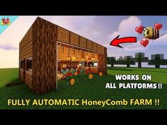 an animated image of a farm house with the words, work on all platforms i fully automatic