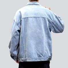 Introducing the must-have roomy men's 90s-trend denim jacket from our 2023 Spring-Summer Collection! This quintessential jacket has the perfect mix of vintage charm and couture flair. with stonewashed fabric. buttoned closure. and an oversized cut that will take your look to the next level. Distinctive Features: 90s-Style: This jacket pays homage to iconic Nineties couture with its oversized cut and classic mode. Stonewashed Fabric: The fabric features a unique pebble-washed finish that adds a u Summer Washed Outerwear For Streetwear, Summer Washed Denim Jacket For Streetwear, Summer Streetwear Washed Denim Jacket, Oversized Light Wash Urban Outerwear, Urban Oversized Light Wash Outerwear, Spring Streetwear Washed Denim Jacket, Oversized Light Wash Outerwear For Streetwear, Oversized Washed Denim Jacket Casual, Oversized Washed Denim Blue Jacket