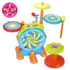 children's musical toy drum set with music and light up toys for sale in china