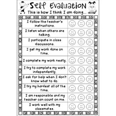 the worksheet for self education is shown in black and white, with text that reads