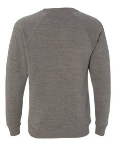 Unisex Special Blend Raglan Sweatshirt - NICKEL - S | Independent Trading Co. Special Blend Raglan Sweatshirt in Nickel Size Small | Cotton/Polyester Heather Grey Fleece Crew Neck Tops, Heather Grey Long Sleeve Fleece Top, Raglan Sweatshirt, Men Sweater, Size Medium, Sweatshirts