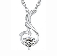 2012 Phoenix Pendant With Crystal Peacock Necklace, Gold Hearts, Swarovski Crystal Necklace, Cz Diamond, Austrian Crystal, Diamond Crystal, Gold Plated Chains, Gold Plated Jewelry