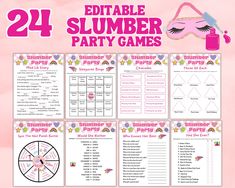 the printable summer party games for kids