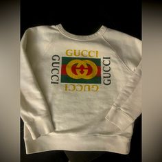 Authentic Gucci Sweater. Clean And Cream Size 8 No Holes Or Known Stains, Rips Or Tears Gucci Sweatshirt, Gucci Sweater, Gucci Shirts, Outfits With Hats, Kids Shirts, Sweater Top, Shirts Tops, Gucci, Cream