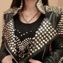 <p><strong>Handmade+Women+Black+Studded+Motorcycle+Jacket,+Punk+Rock+Style+Studded+Jacket </strong></p> <p>1.+New+Handmade+Leather+Jacket.</p> <p>2.+Best+Quality+Genuine+cowhide+Leather.</p> <p>3.+Suede+/+Velvet+different+colours+available.+(if+pictured)</p> <p>4.+Quality+stitching+for+style... Punk Rock Style, Punk Women, Punk Rock Fashion, Biker Style, Adjustable Belt, Jackets Online, Rivets