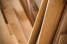 closeup of wooden doors in a building