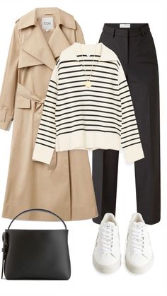 Trenchcoat Outfit, Mode Casual, Fashion Capsule, Business Outfit, 가을 패션, Autumn Outfit, Business Casual Outfits, Looks Style