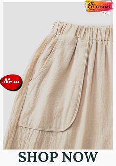 Women Casual Linen Cotton Pants Soild Plain Pockets Cotton Bottoms Non-stretch Summer Harem Pants With Side Pockets, Summer Khaki Harem Pants With Pockets, Beige Bottoms With Side Pockets For Summer, Beige Summer Bottoms With Side Pockets, Summer Beige Bottoms With Side Pockets, Spring Khaki Harem Pants With Pockets, Beige Cotton Harem Pants With Pockets, Non-stretch Beige Bottoms With Pockets, Summer Beige Harem Pants With Side Pockets