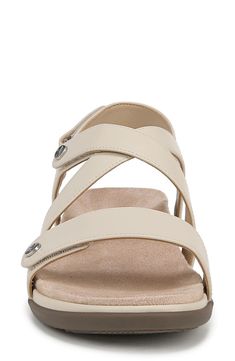 Adjustable straps offer a customized fit in a sleek leather sandal grounded by a contoured footbed and subtle wedge heel. 1 1/2" heel; 3/4" platform Adjustable straps with hook-and-loop closures Contoured footbed with arch support Leather upper/synthetic lining/rubber sole Imported Leather Working Group certified This product meets Nordstrom Responsible Sourcing and Manufacturing criteria: made with practices that meet higher environmental or social standards Spenco Sandals For Women, Synthetic Double Strap Wedge Sandals, Synthetic Double Strap Wedge Sandals With Heel Strap, Sandals With Arch Support For Women, Slingback Sandals With Removable Insole, Medium Width, Medium Width Slingback Sandals With Removable Insole, Adjustable Slingback Synthetic Footbed Sandals, Adjustable Synthetic Slingback Footbed Sandals, Cushioned Slingback Wedge Sandals In Synthetic