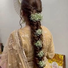 Braids with flowers 🫰. #braids #braidhairstyle #braidedhairstyles #trandingpost #2024style #viralpost #instagram #view #instaphoto #hairstyles #garbaa #cutehairstyles #girl #liketime #idea #pinterest Indian Wedding Braid, Braid With Flowers, Event Hair, Bridal Braids, Flower Braids, Wedding Braids, Indian Wedding Hairstyles