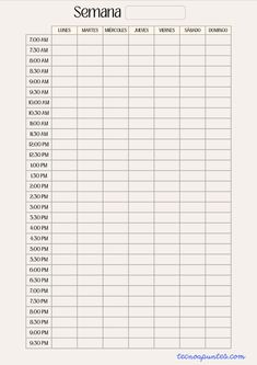 a printable sign up sheet for someone's schedule