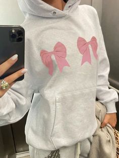 Tavimart Harajuku Hoodies Women Autumn Fashion Y2k Korean Kawaii Bow Print Sweatshirts Oversized Casual Pullover Korean Top Sudaderas Y2k Long Sleeve, Bow Print, 2 Piece Skirt Set, Women Y2k, Oversize Casual, Rock Punk, Preppy Look, Oversized Pullover, Printed Drawstring