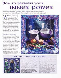 The Witch Is In • Wiccan basic pages for your Book of Shadows. This... Psychic Shop, Witchcraft Meaning, Wicca For Beginners, Book Of Shadow, Wicca Witchcraft, Inner Power