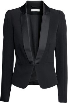 H&M - Tuxedo Jacket - Black - Ladies Womens Tuxedo Outfit, Dress With Jacket Outfit, Womens Tuxedo Jacket, Black Tuxedo Jacket, Jacket Outfit Women, Tuxedo Women, I've Changed, Corporate Attire, Blazer Jackets For Women