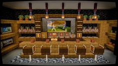 Minecraft Shops, Minecraft Mansion, Minecraft Interior, Minecraft Interior Design, Bangunan Minecraft