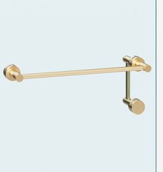 an image of a gold colored towel bar