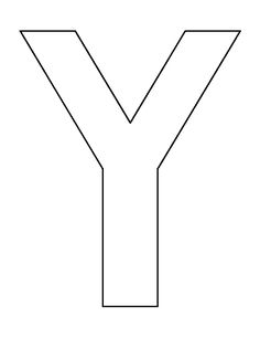 the letter y that is black and white